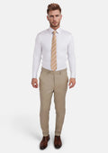 Sand Herringbone Pants - SARTORO