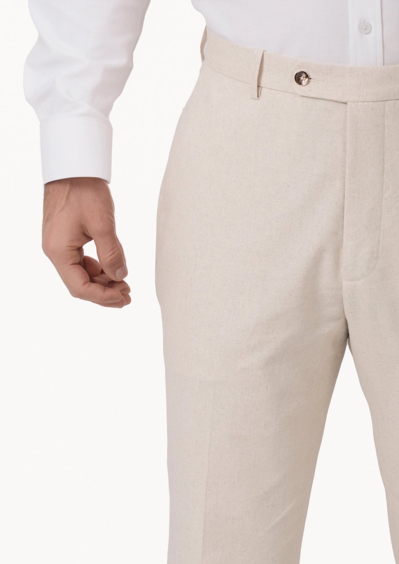 Sand Linen Blend Pants582