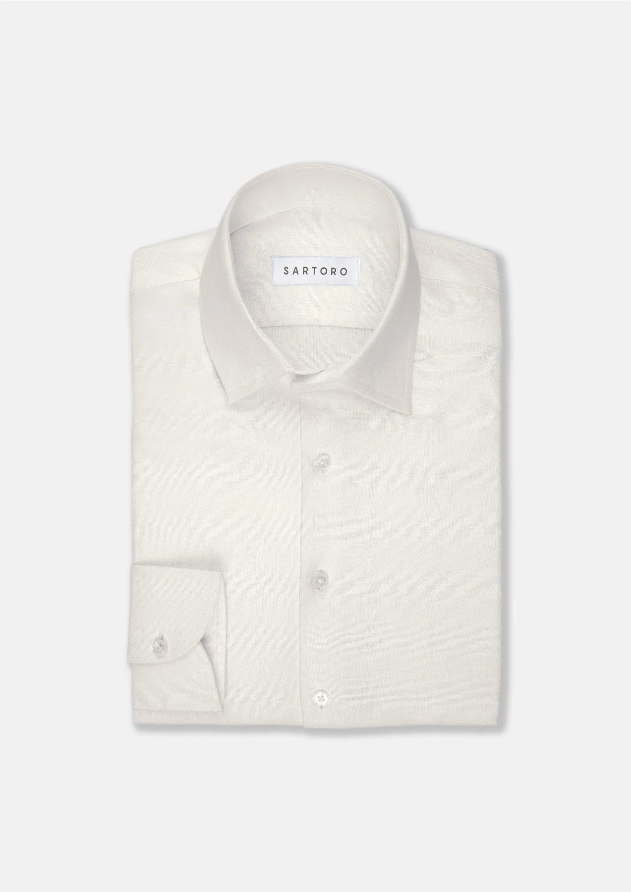 Sand Linen Blend Shirt - SARTORO