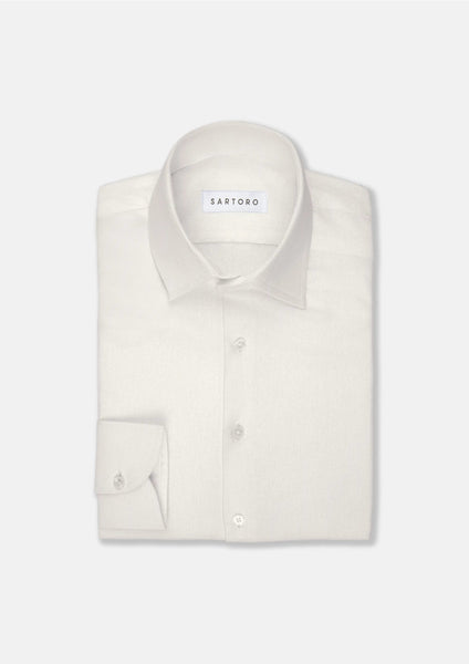 Sand Linen Blend Shirt - SARTORO