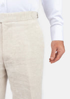 Sand Linen Pants - SARTORO540