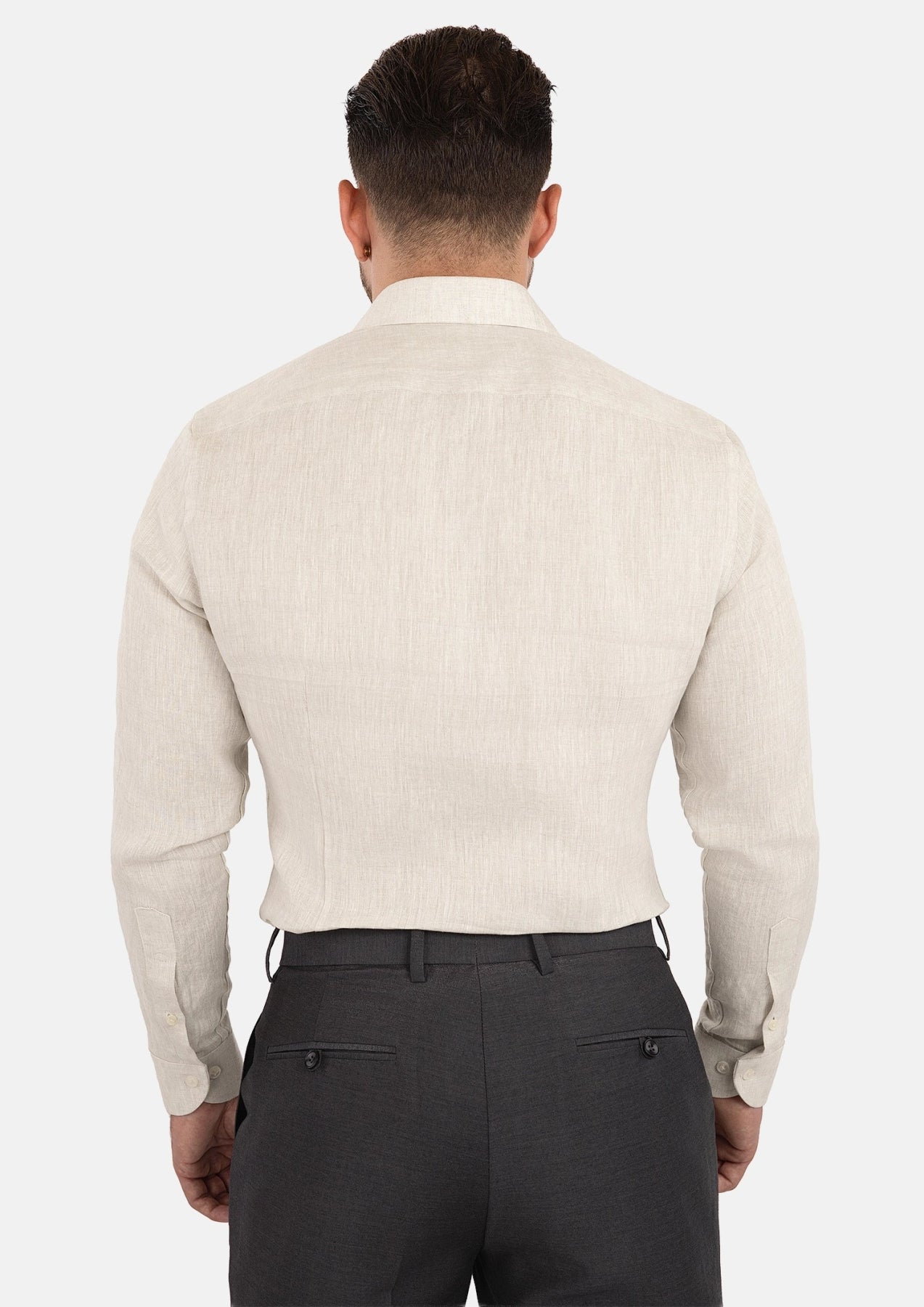 Sand Linen Shirt - SARTORO