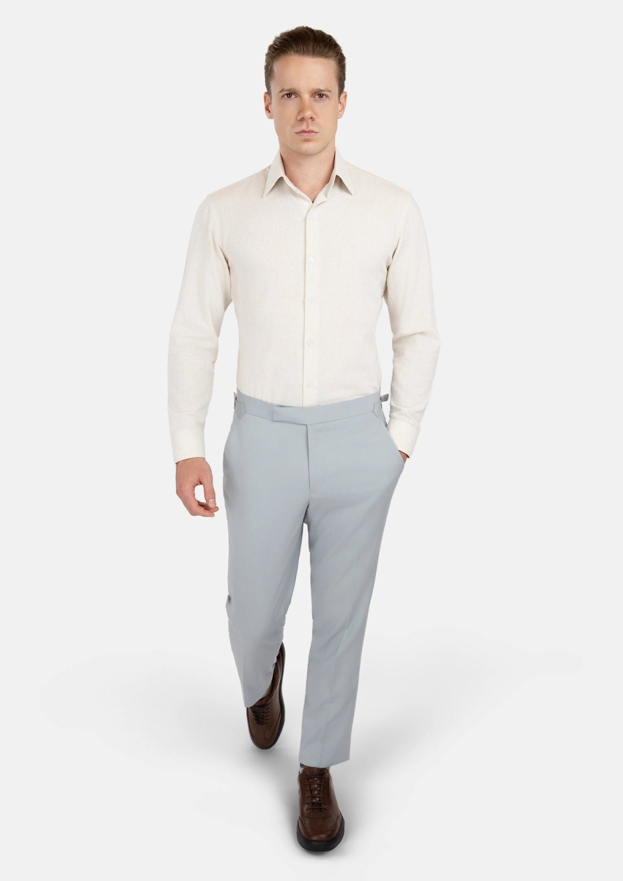 Sand Linen Shirt - SARTORO