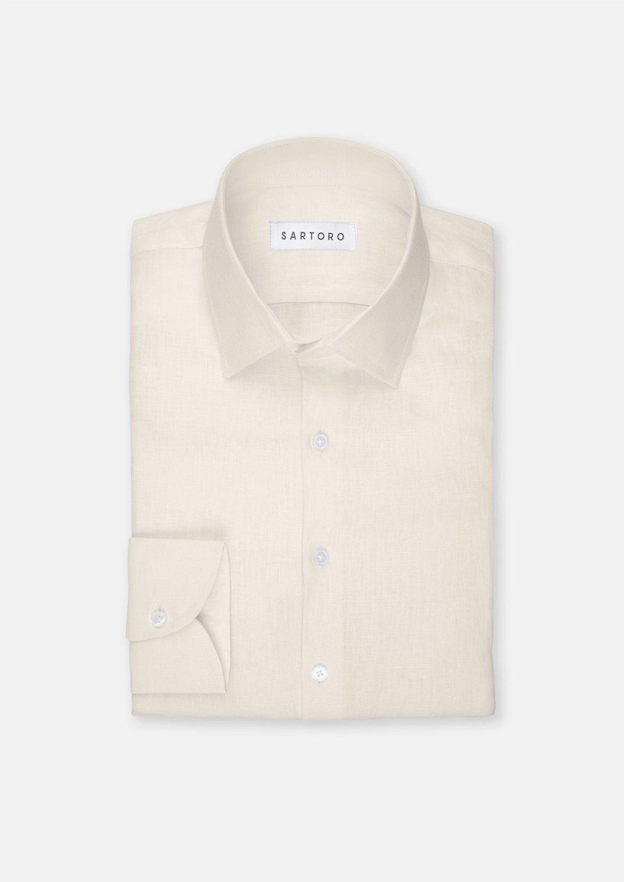 Sand Linen Shirt - SARTORO