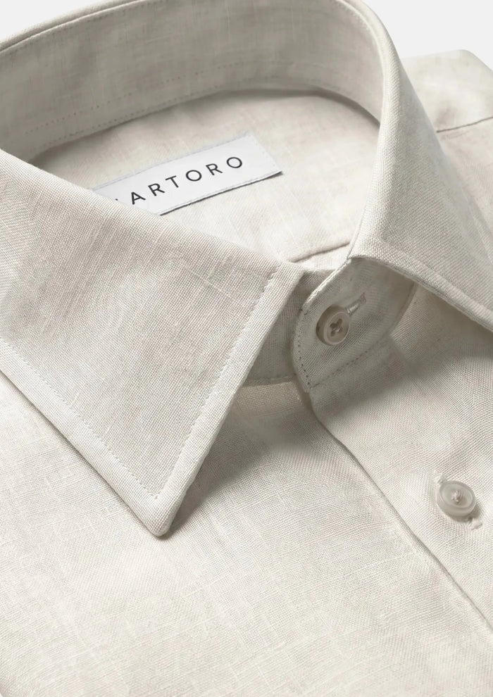 Sand Linen Shirt - SARTORO76