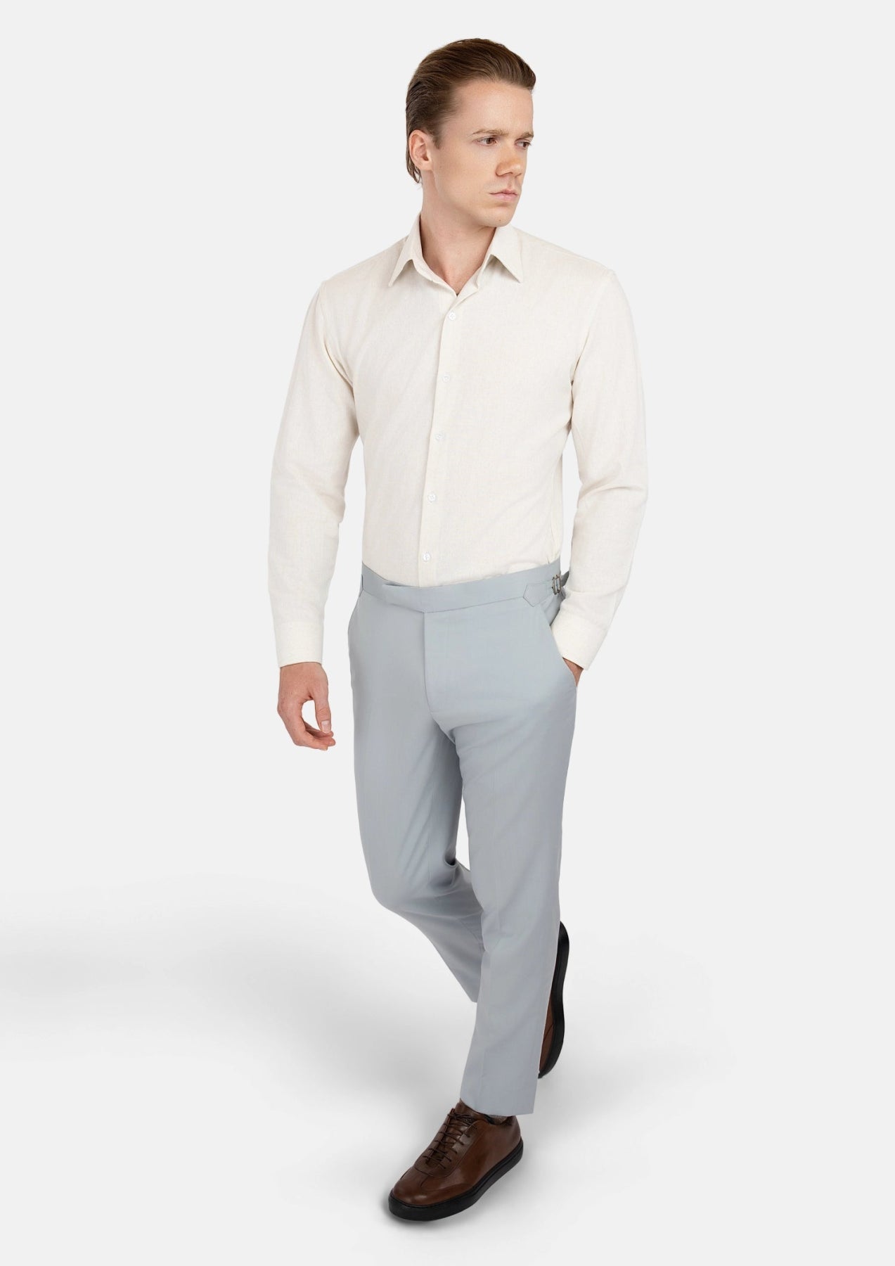 Sand Linen Shirt - SARTORO