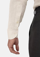 Sand Linen Shirt - SARTORO973