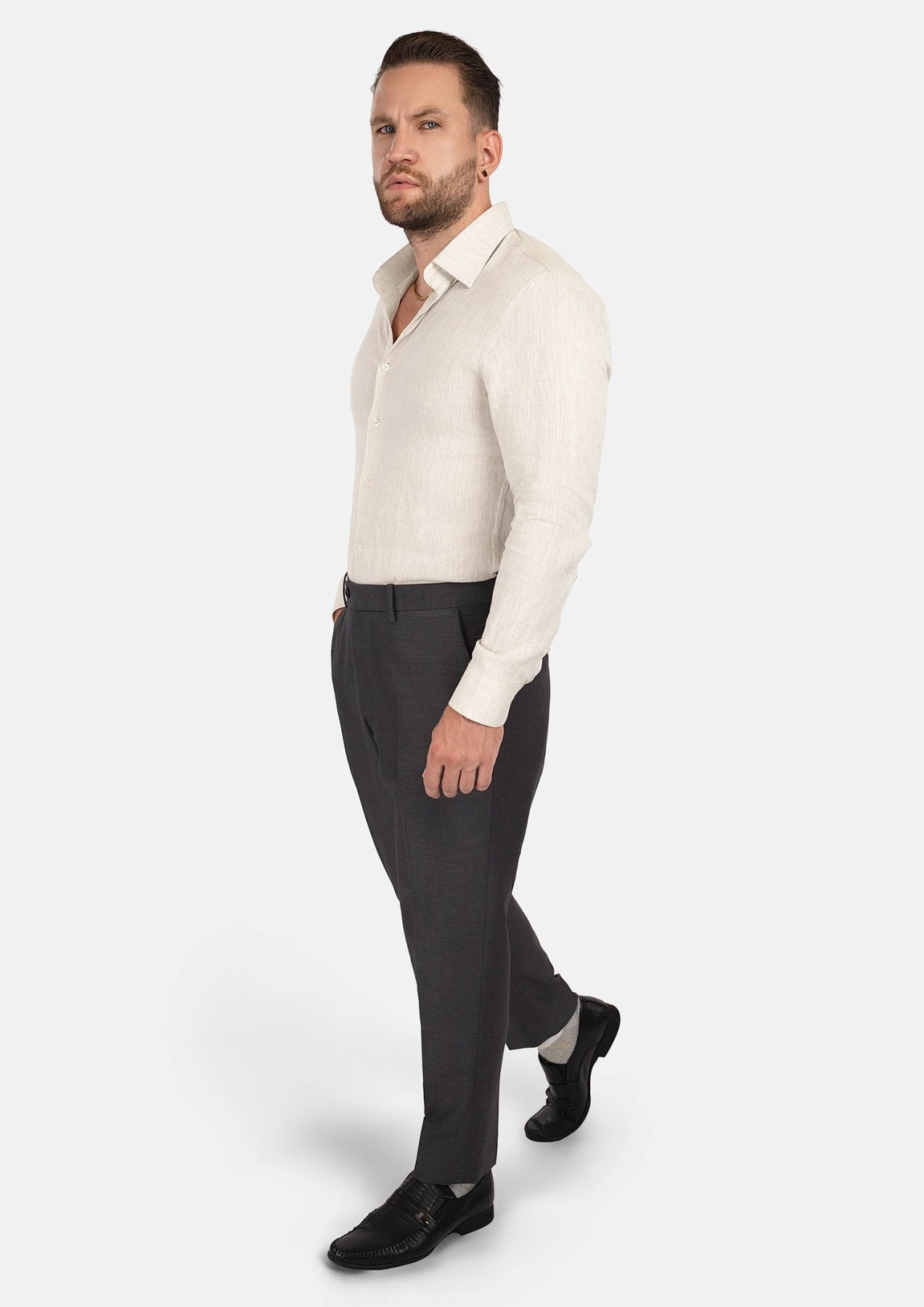 Sand Linen Shirt - SARTORO