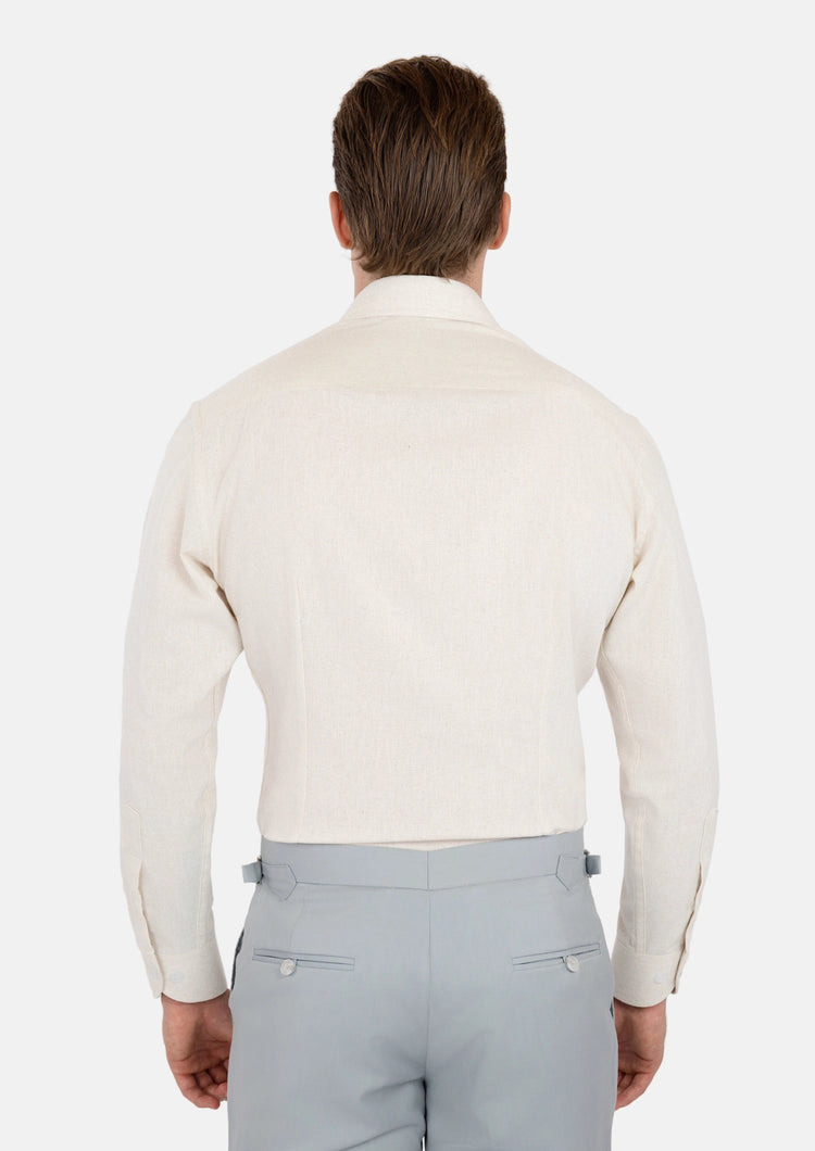 Sand Linen Shirt - SARTORO281