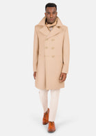 Sand Wool Signature Peacoat - SARTORO938
