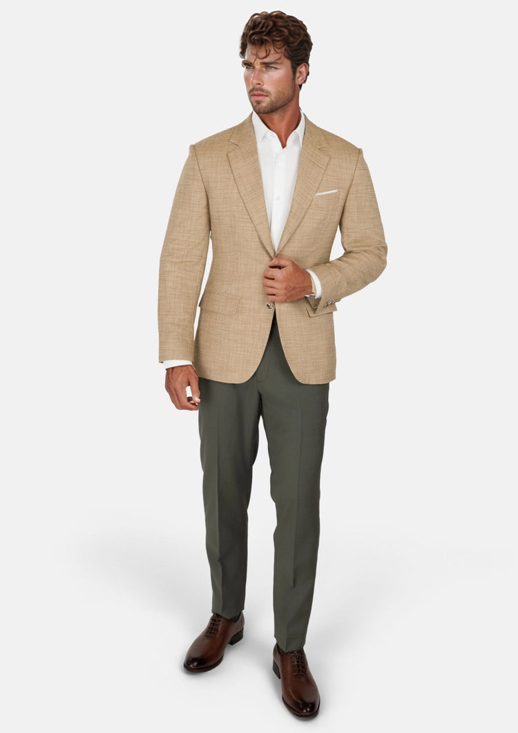 Sandstone Bamboo Astor Jacket - SARTORO154