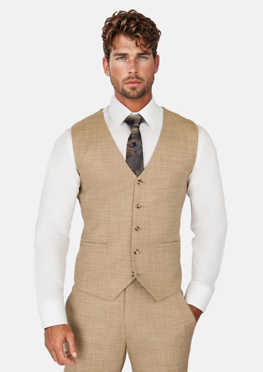 Sandstone Bamboo Vest314
