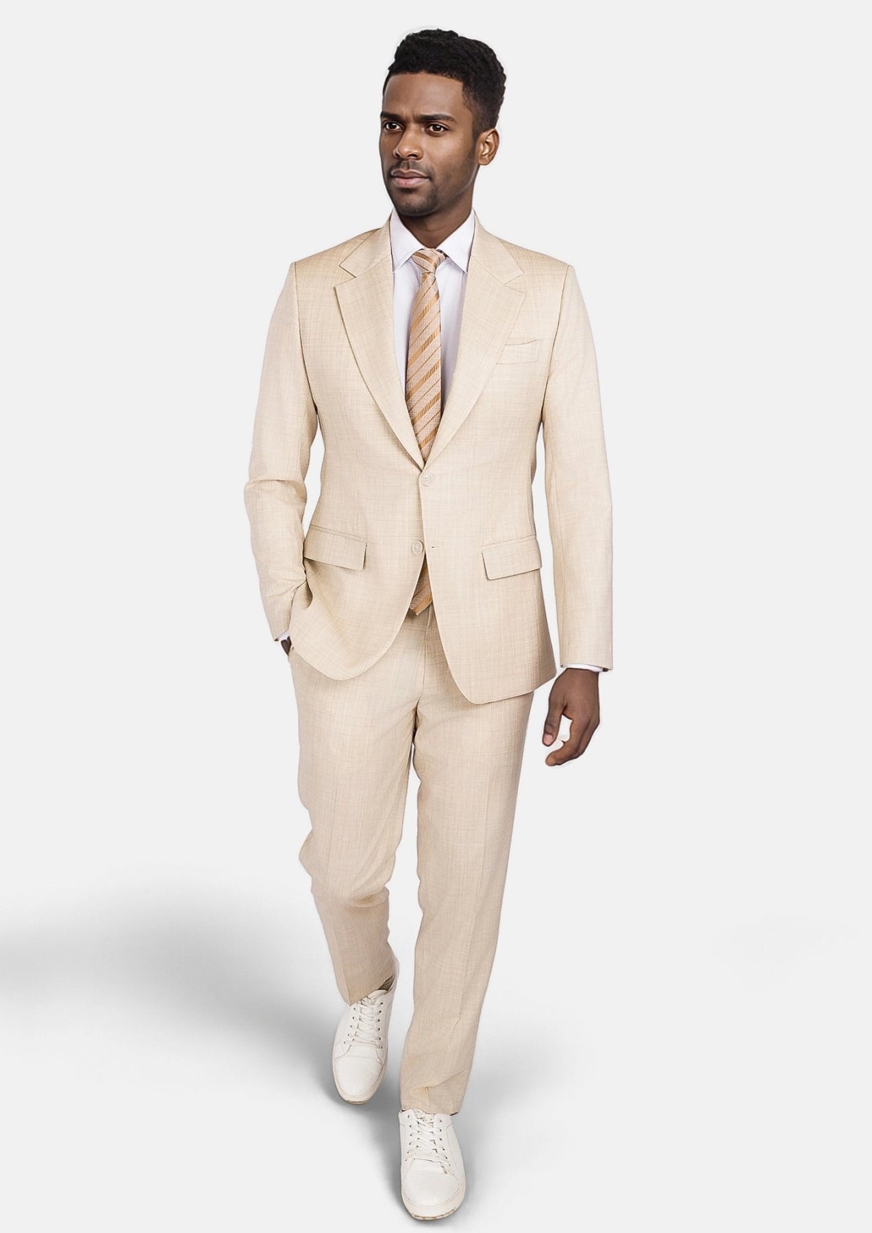 Sartoro Sand Performance Stretch Suit - SARTORO