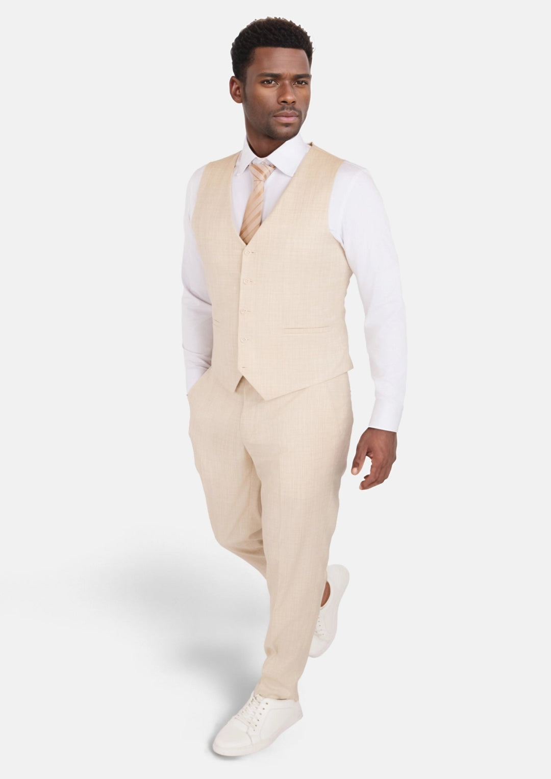 Sartoro Sand Performance Stretch Vest - SARTORO