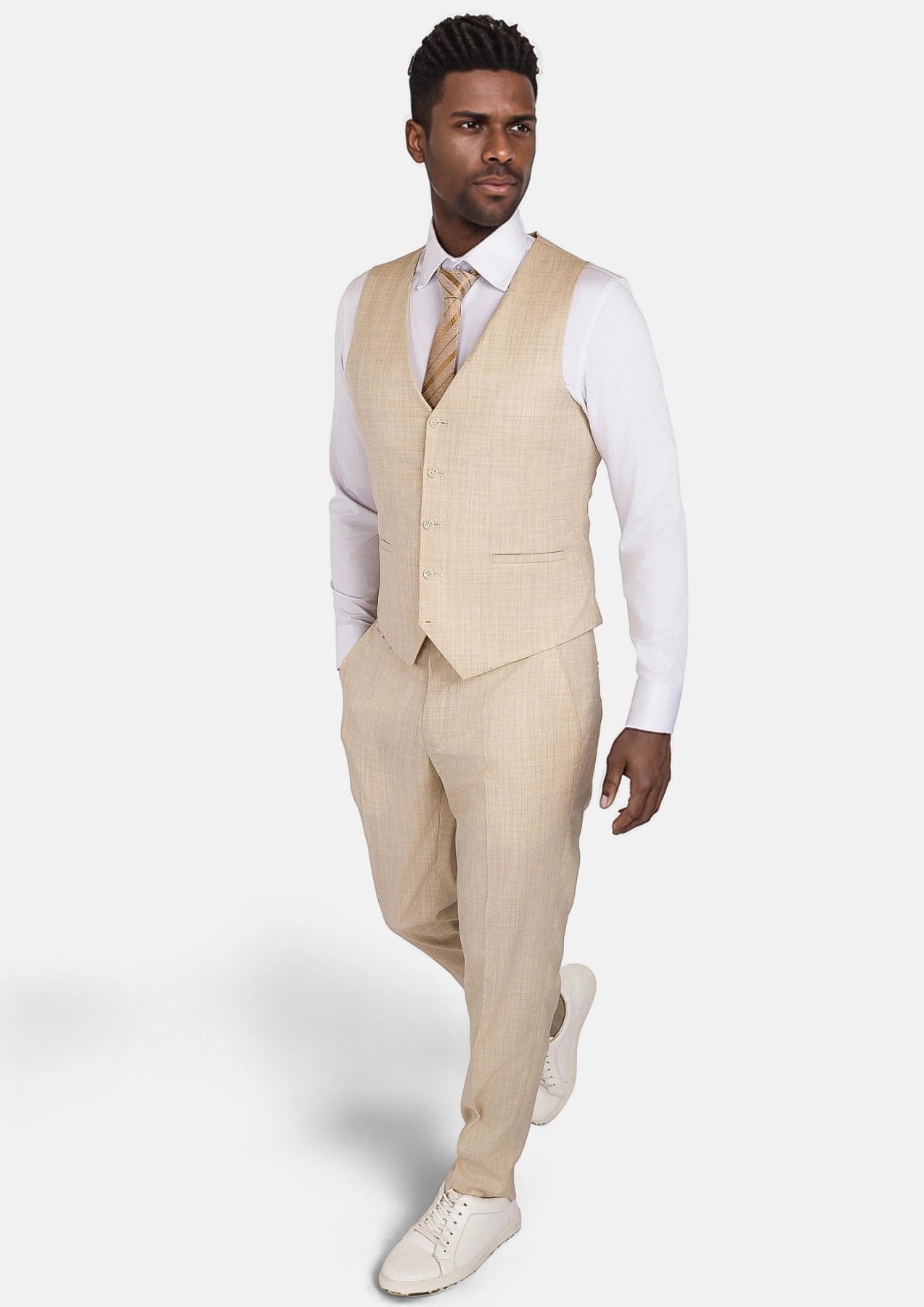 Sartoro Sand Performance Stretch Vest - SARTORO