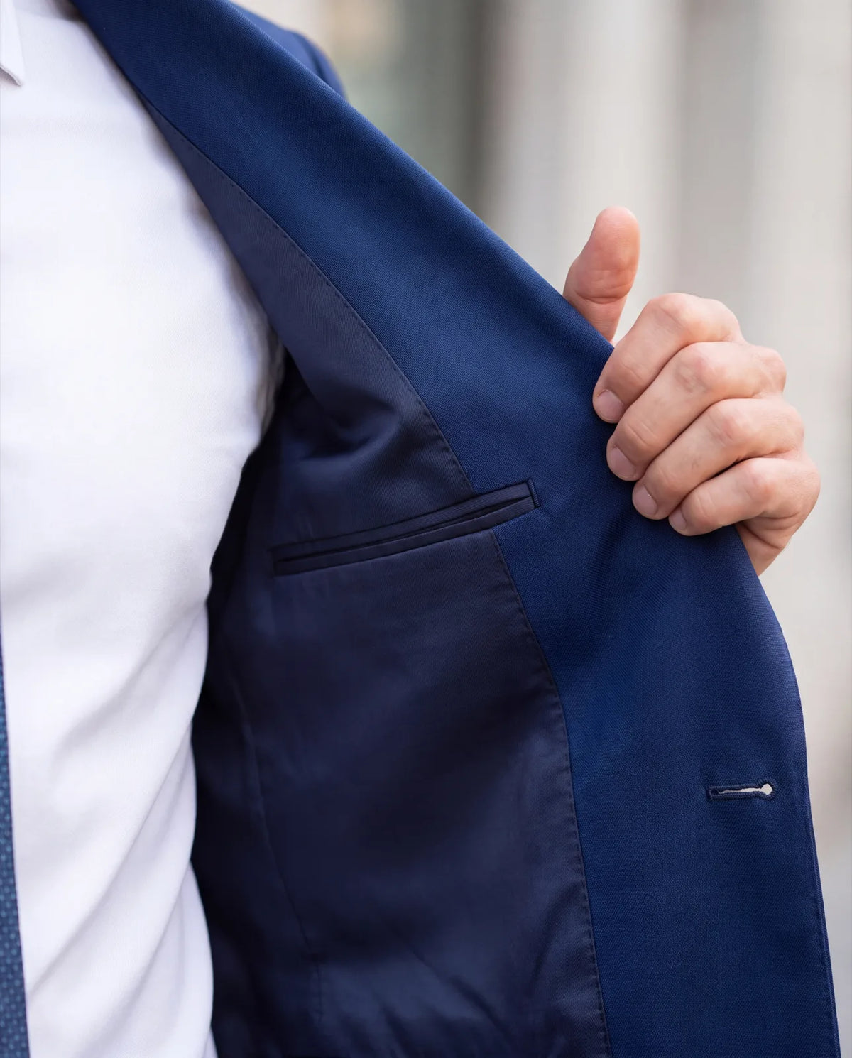 Can't find the size? Check inside the inner chest pocket first, then the inside of the collar.