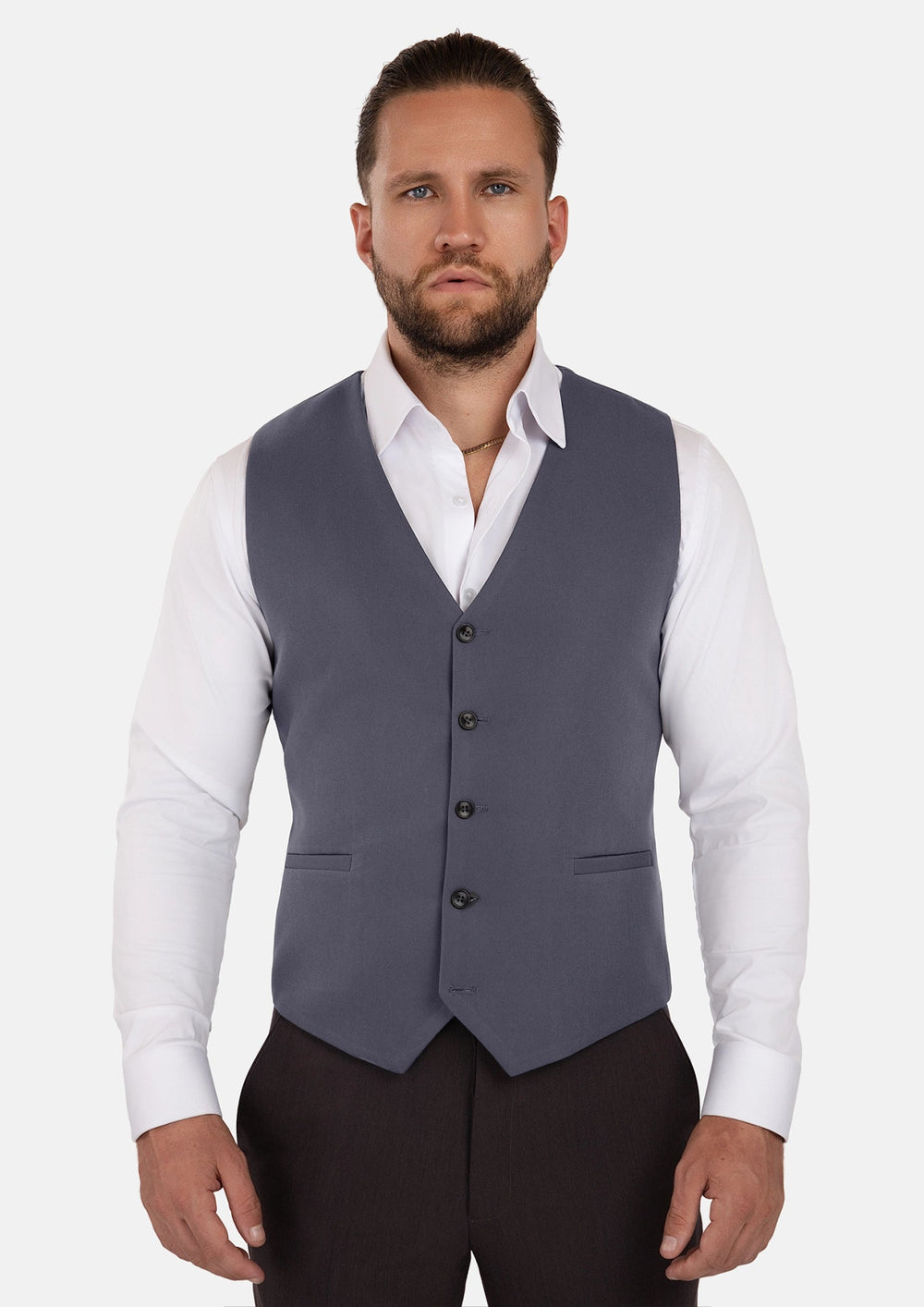 Shadow Grey Cotton Vest124