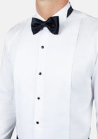 Shikibo White Tuxedo Shirt - SARTORO174