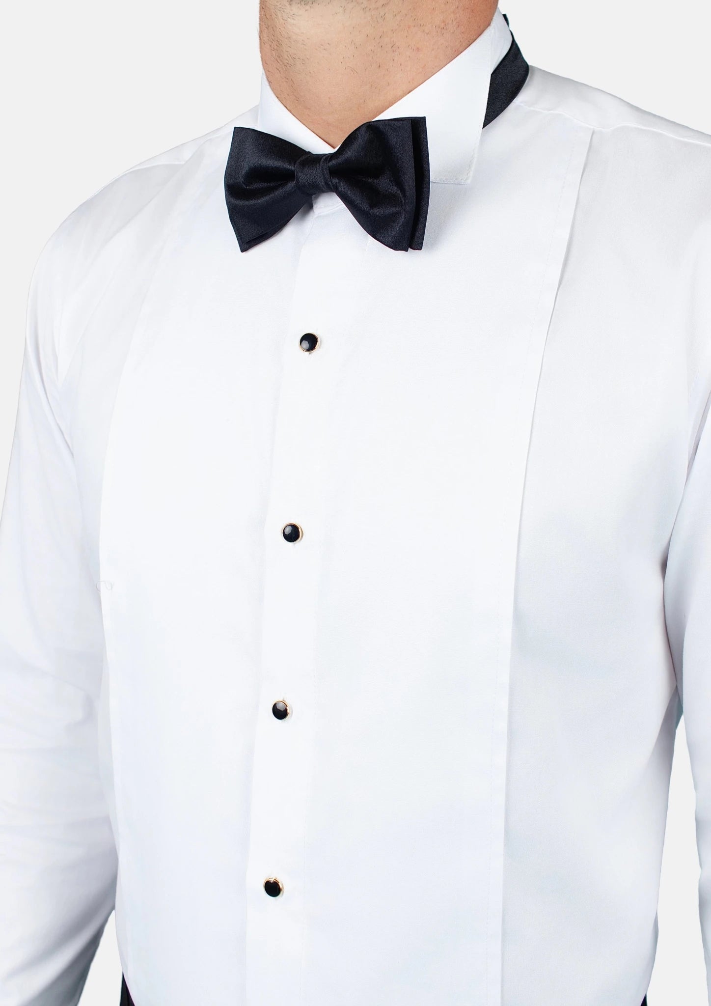 Shikibo White Tuxedo Shirt - SARTORO445