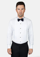 Shikibo White Tuxedo Shirt - SARTORO888