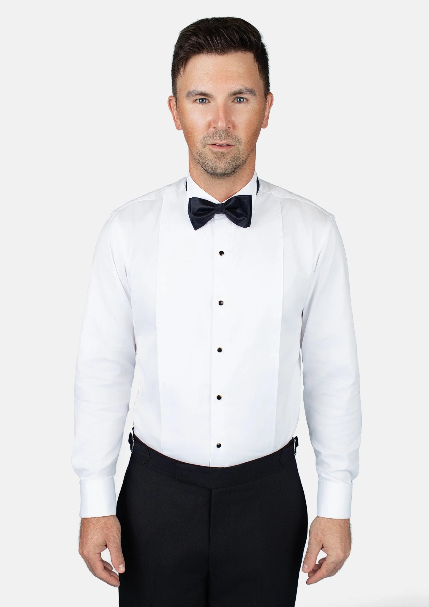 Shikibo White Tuxedo Shirt753