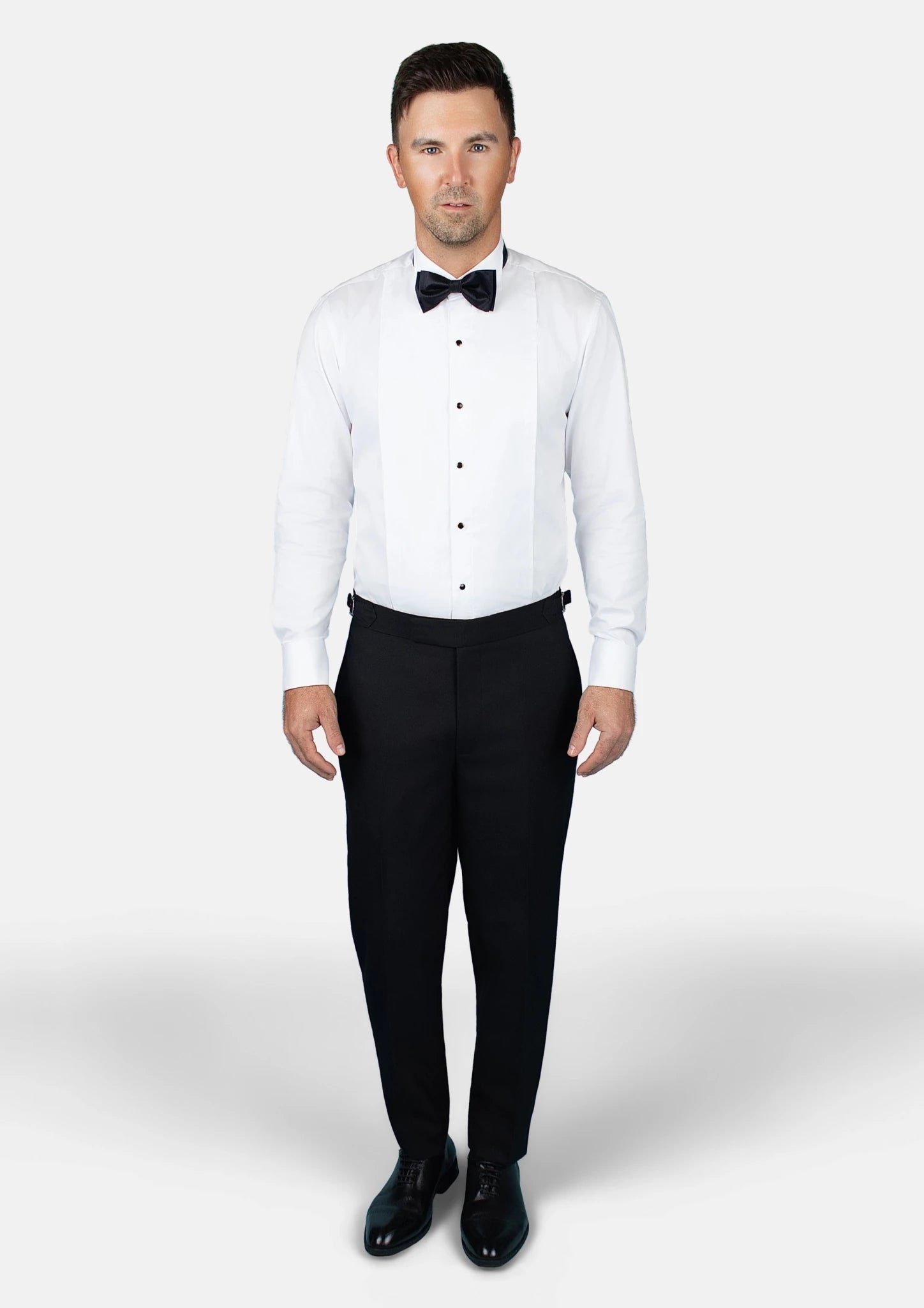 Shikibo White Tuxedo Shirt - SARTORO936