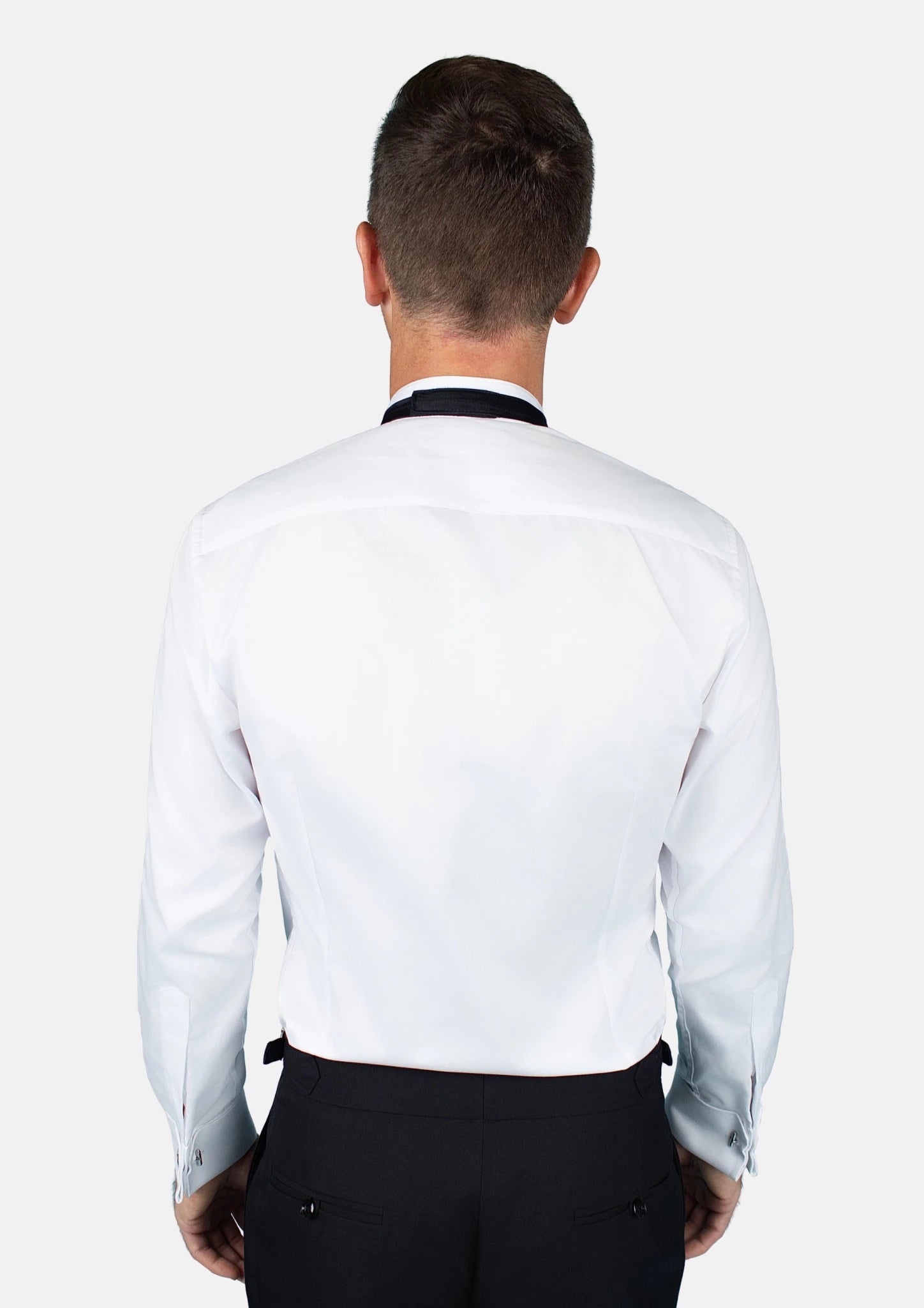 Shikibo White Tuxedo Shirt - SARTORO181