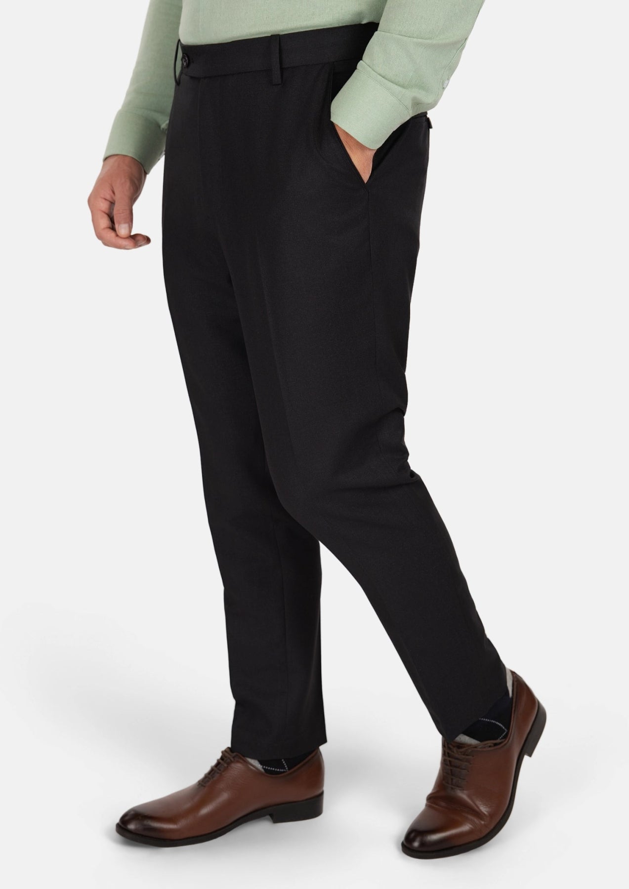 Shimmer Black Pants - SARTORO
