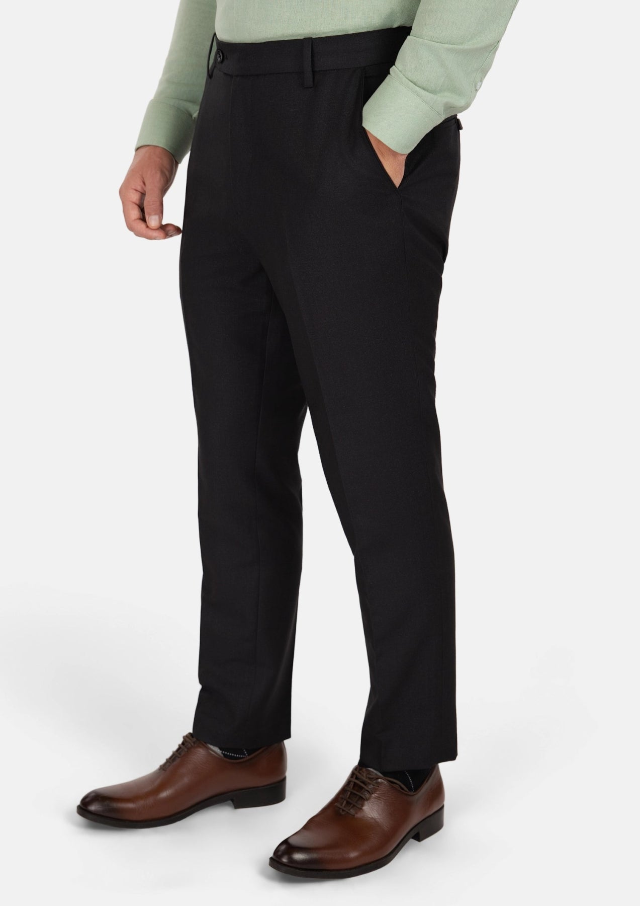 Shimmer Black Pants - SARTORO