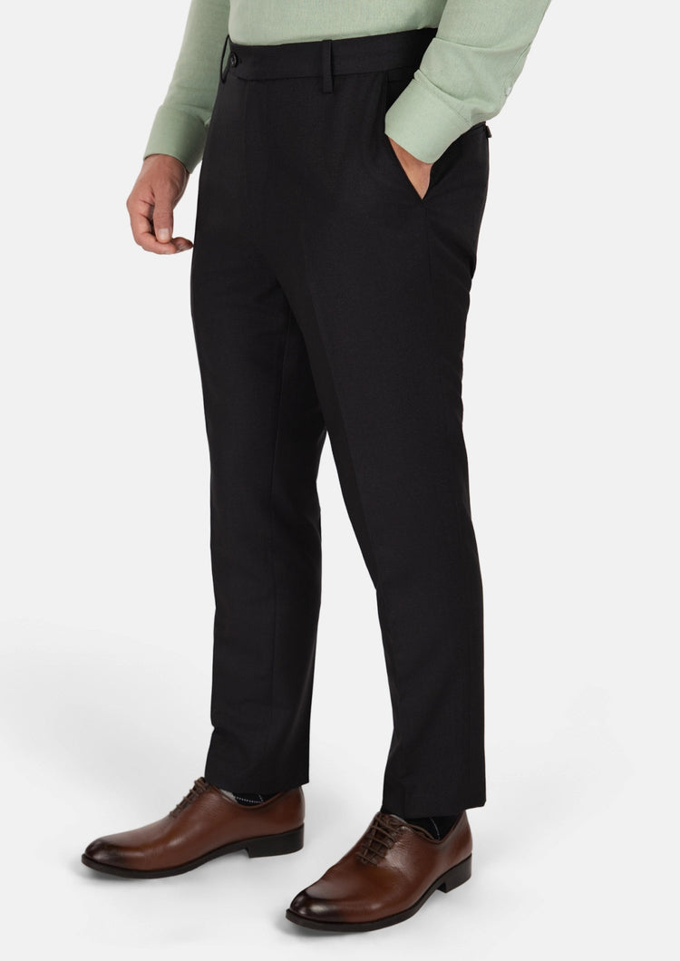 Shimmer Black Pants - SARTORO433