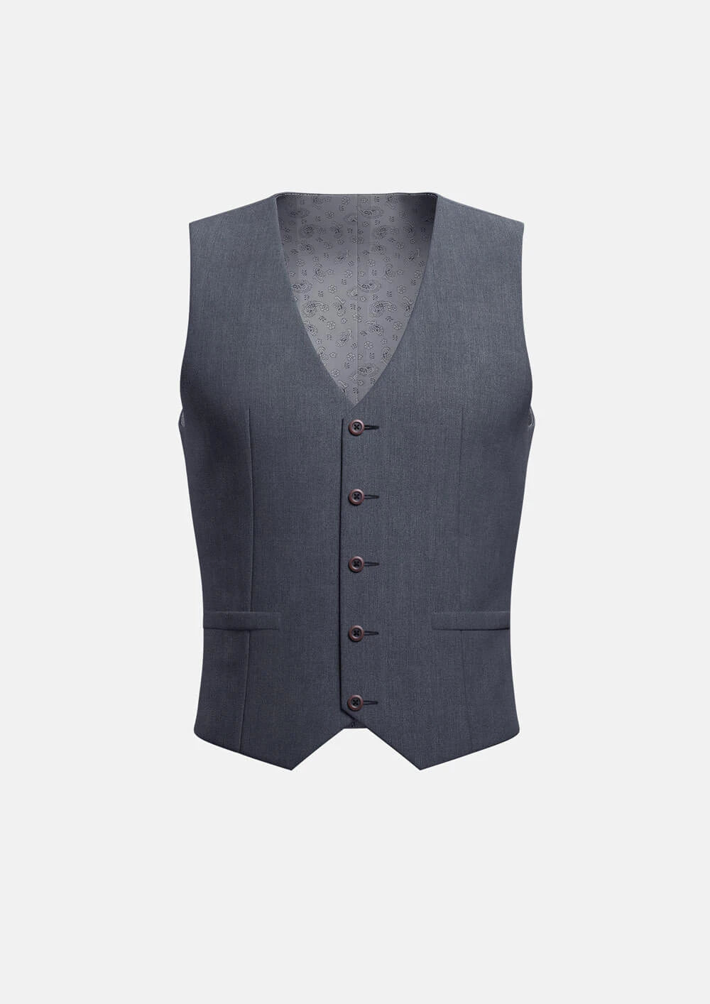 Shimmer Grey Vest - SARTORO