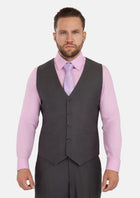 Shimmer Grey Vest - SARTORO902