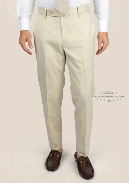 Siena Ivory Twill Pants - SARTORO