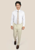 Siena Ivory Twill Pants - SARTORO