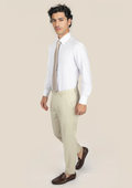 Siena Ivory Twill Pants - SARTORO