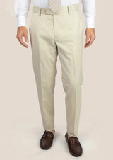 Siena Ivory Twill Pants - SARTORO
