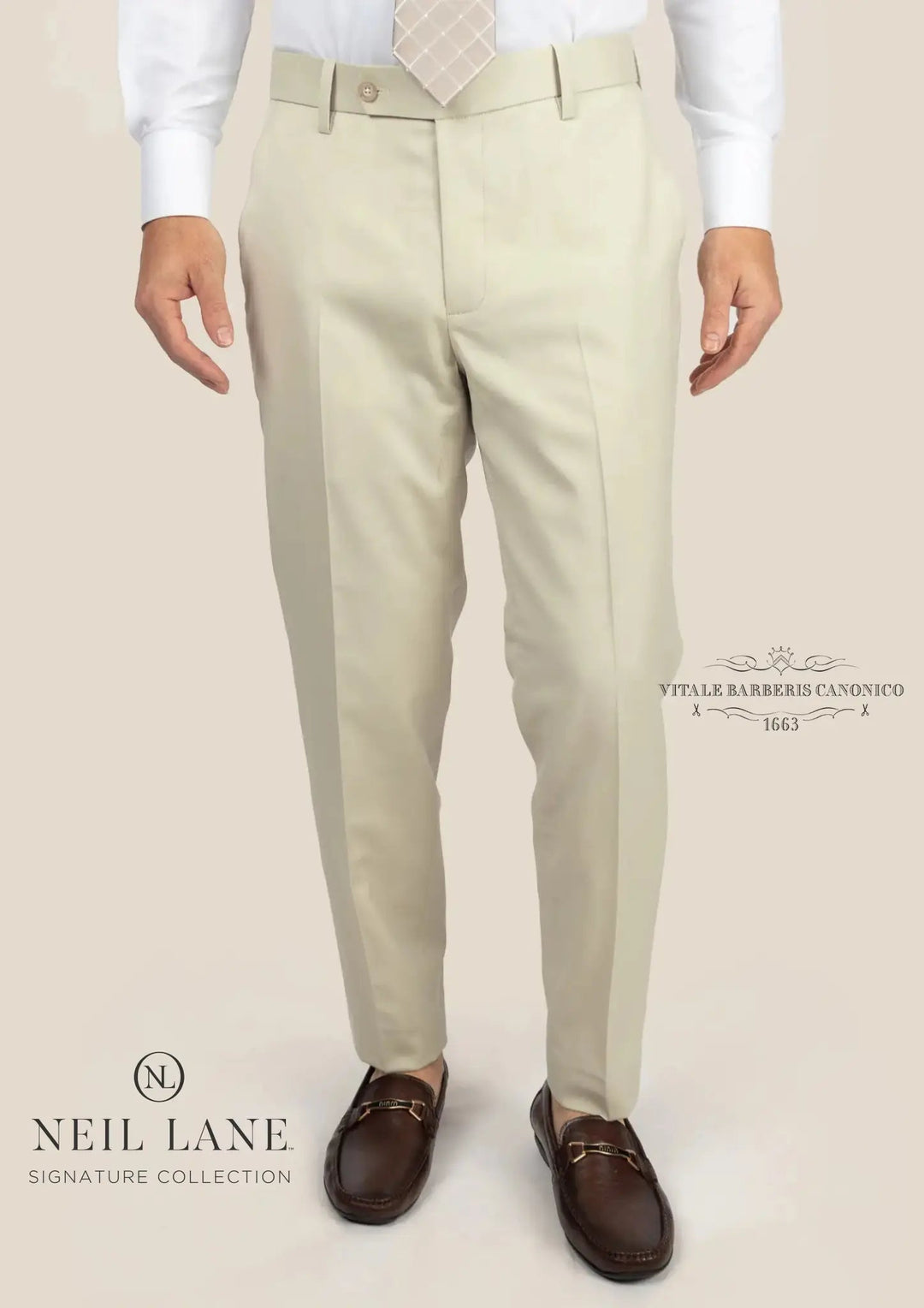 Siena Ivory Twill Pants - SARTORO