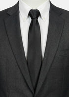 Silk Satin Black Tie - SARTORO491