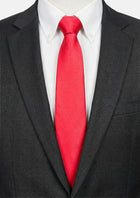 Silk Satin Chili Red Tie - SARTORO725