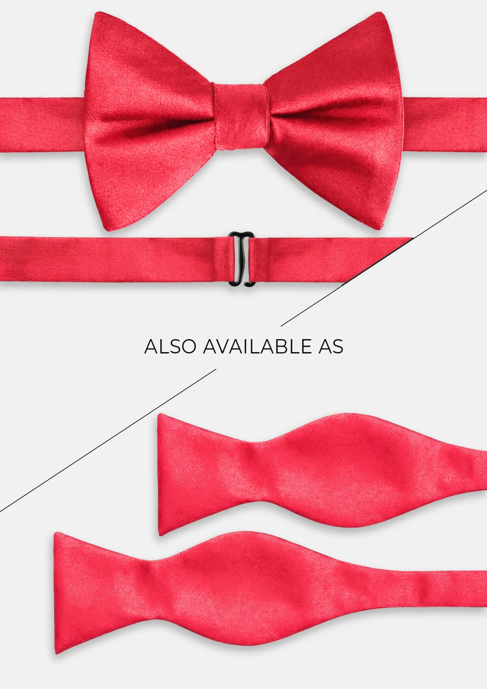 Chili Red Satin Tie518
