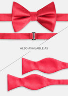 Silk Satin Chili Red Tie - SARTORO74
