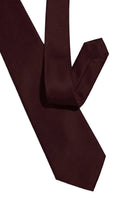Silk Satin Merlot Tie - SARTORO378