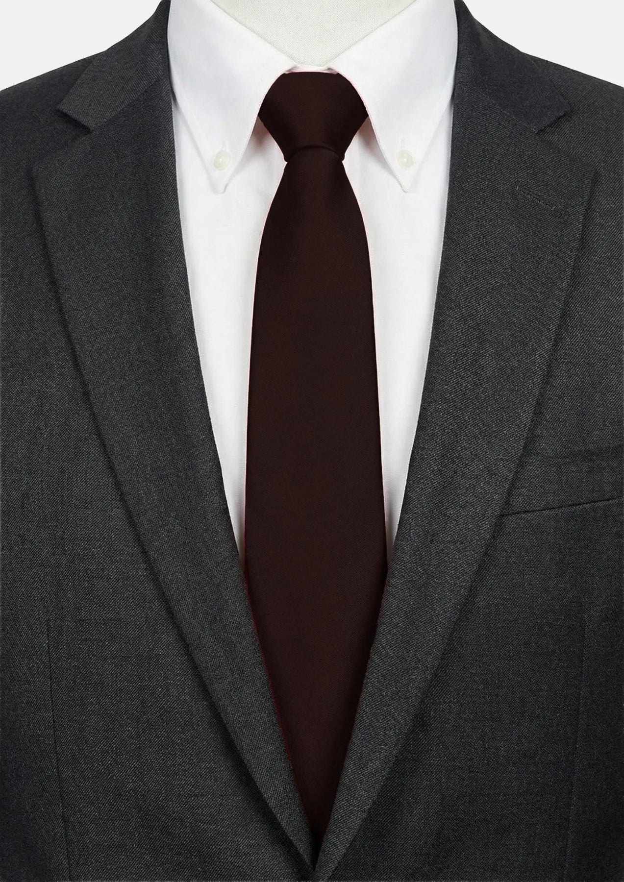 Silk Satin Merlot Tie - SARTORO275