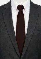 Silk Satin Merlot Tie - SARTORO366