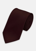 Silk Satin Merlot Tie - SARTORO738