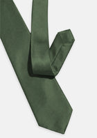 Silk Satin Olive Tie - SARTORO913