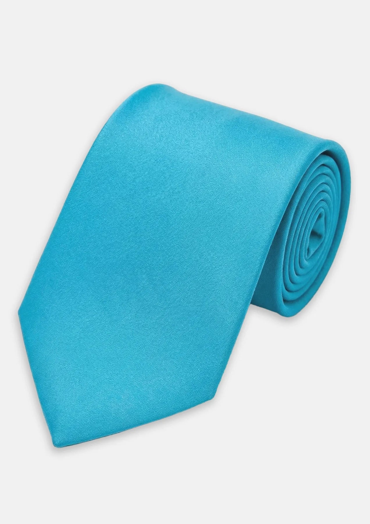 Silk Satin Turquoise Tie831