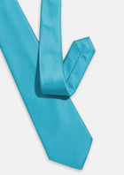 Silk Satin Turquoise Tie - SARTORO586