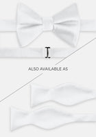 Silk Satin White Tie - SARTORO257