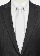 Silk Satin White Tie - SARTORO362